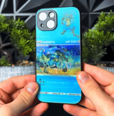 LumiCases 3D Reflective Lucario Case